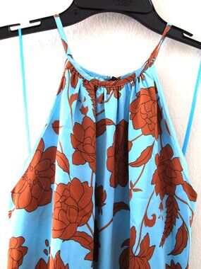 SUGAR LIPS Beautiful Eye-catching FLORAL JUMPSUIT WideLeg Dress size SMALL